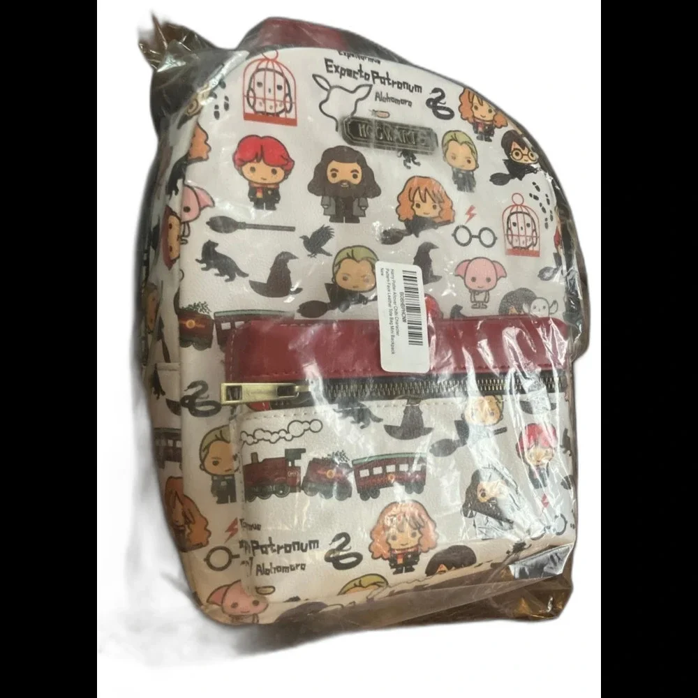 Harry Potter Chibi Mini Backpack BioWorld Zip Adjustable Straps Hogwarts Express